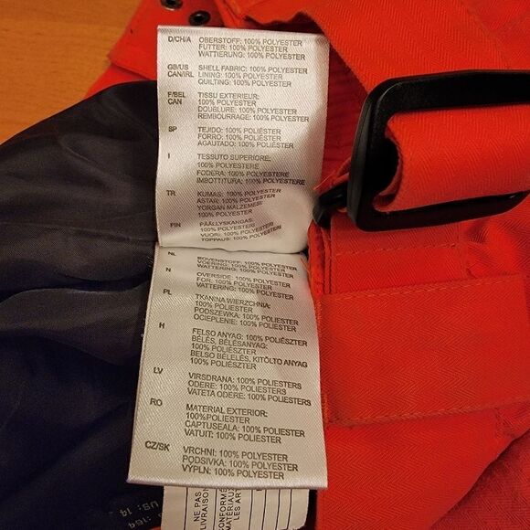 Killtec level 3 ski snowboard pants orange size 14 - Picture 6 of 6